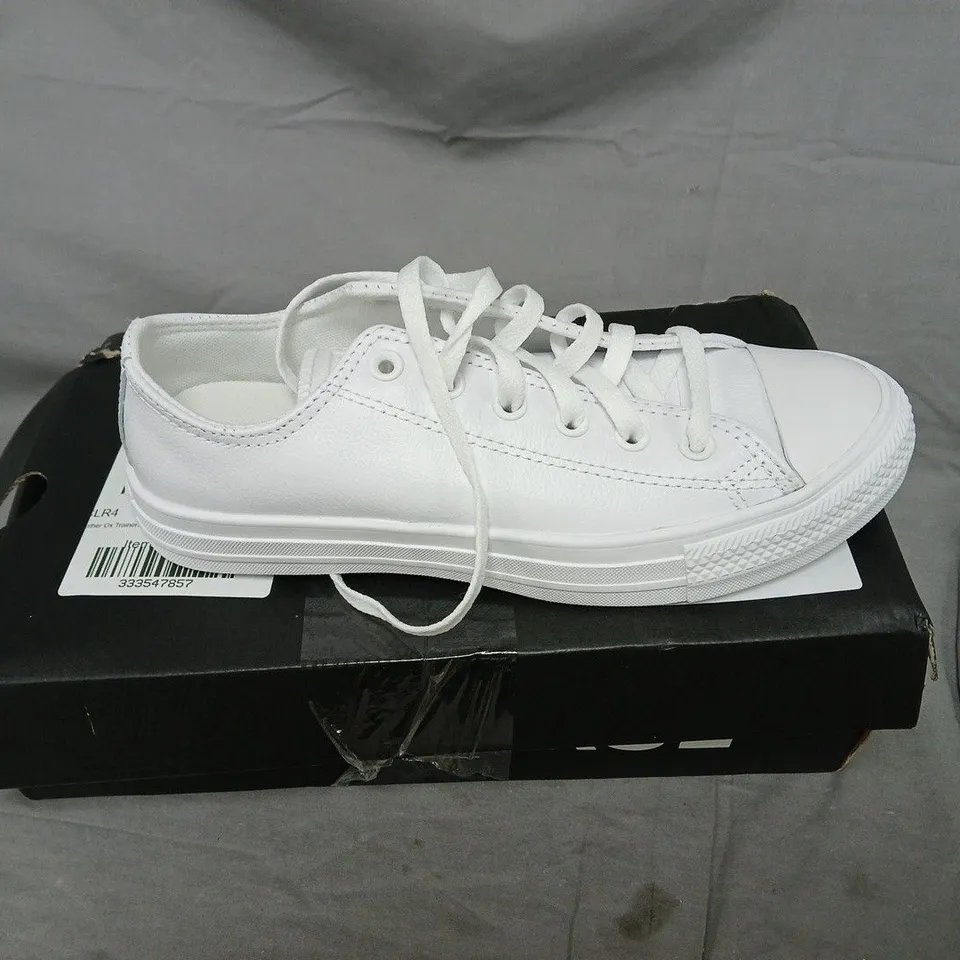 CONVERSE ALL STAR WHITE LOW-TOP TRAINERS UK SIZE 6.5