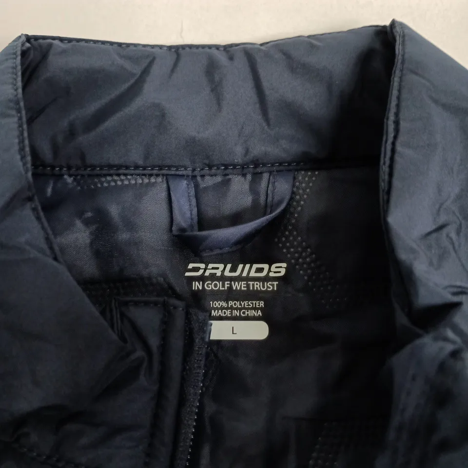 DRUIDS GOLF GILET – NAVY, SIZE L