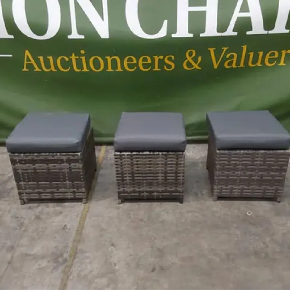 BRAND NEW BOXED NEVADA GARDEN & PATIO RATTAN SOFA SET (3 BOXES) RRP £995