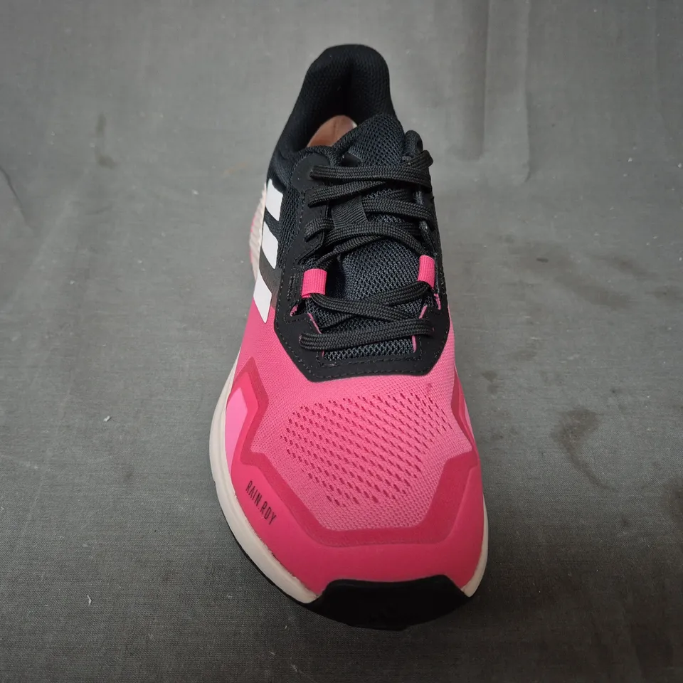 BOXED PAIR OF ADIDAS TERREX SOULSTRIDE R.RDY WOMEN'S SHOES IN BLACK/PINK/WHITE UK SIZE 6