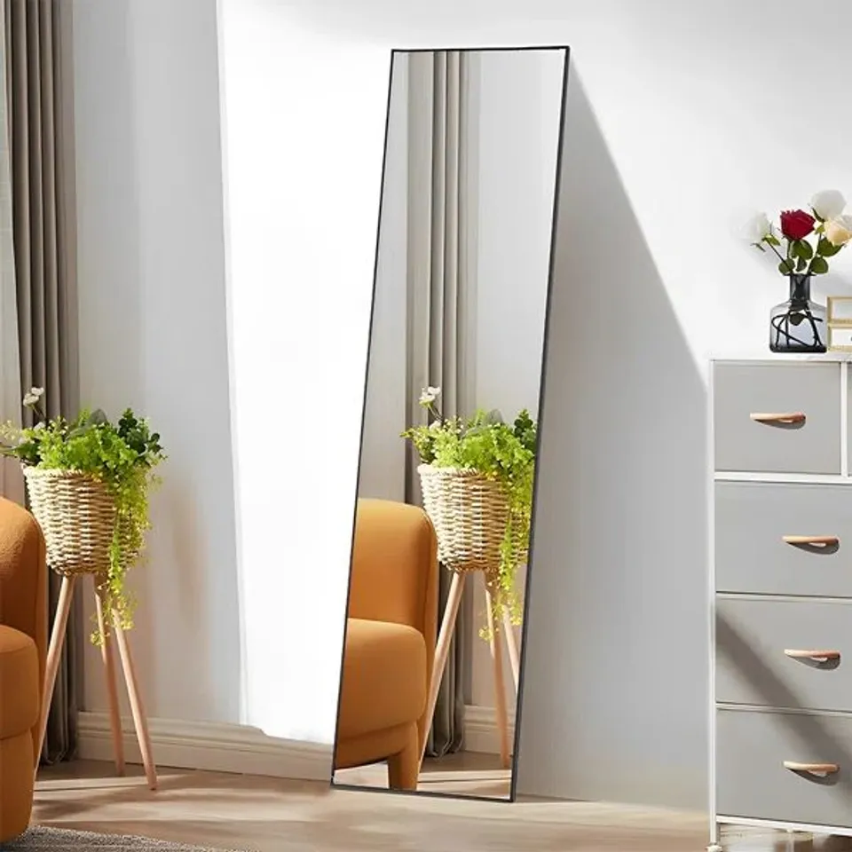 BOXED MODERN SLIM FRAME FULL LENGTH MIRROR (1 BOX)