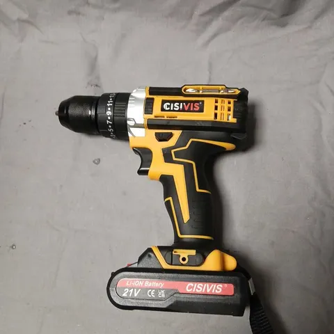 CISVIS CORDLESS DRILL 21V LI-ION BATTERY