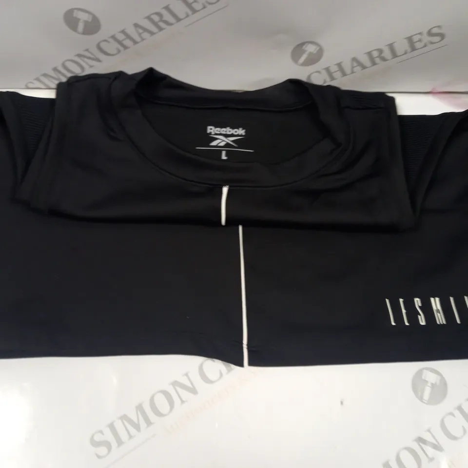 REEBOK SPEEDWICK WOMEN SWIM TOP SIZE L BLACK 