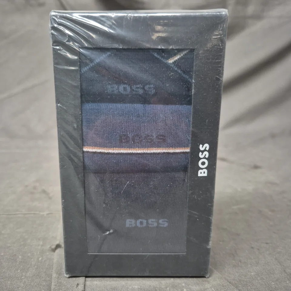 BOXED BOSS PACK OF 3 SOCKS SIZE 6-11