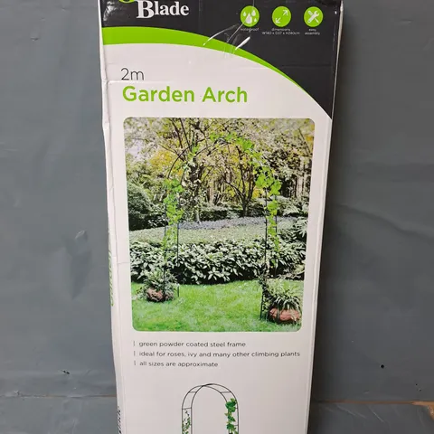 BOXED GREEN BLADE 2M GARDEN ARCH - COLLECTION ONLY