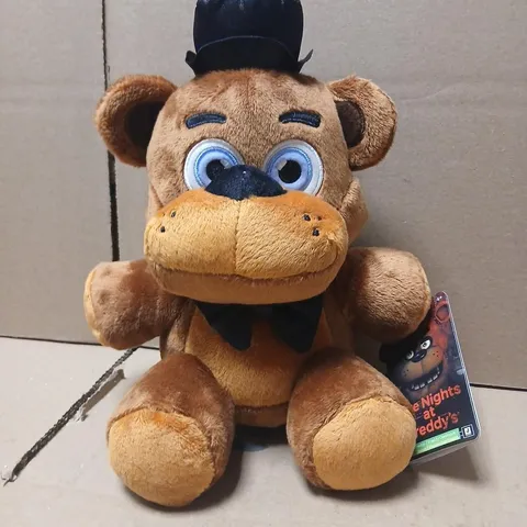 FIVE NIGHTS AT FREDDY’S FREDDY FAZBEAR PLUSH BEAR WITH TOP HAT