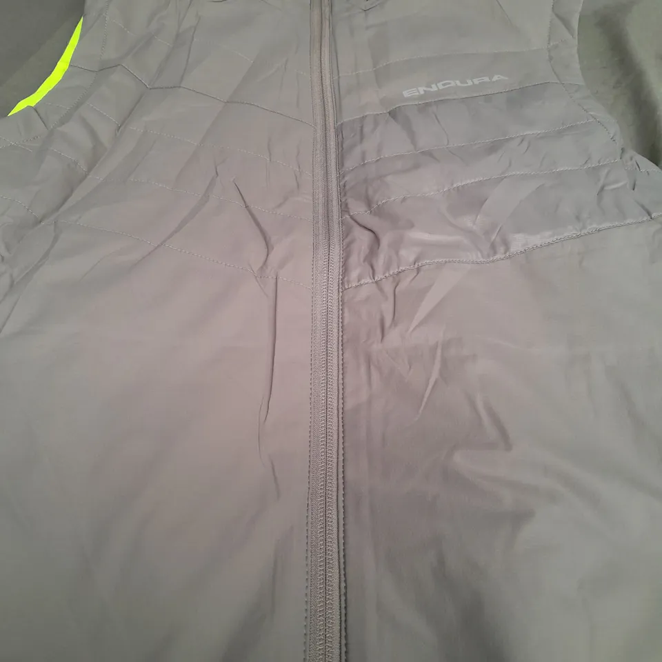 ENDURA HIGH VIZ JACKET WITH DETACTABLE GILET - LARGE