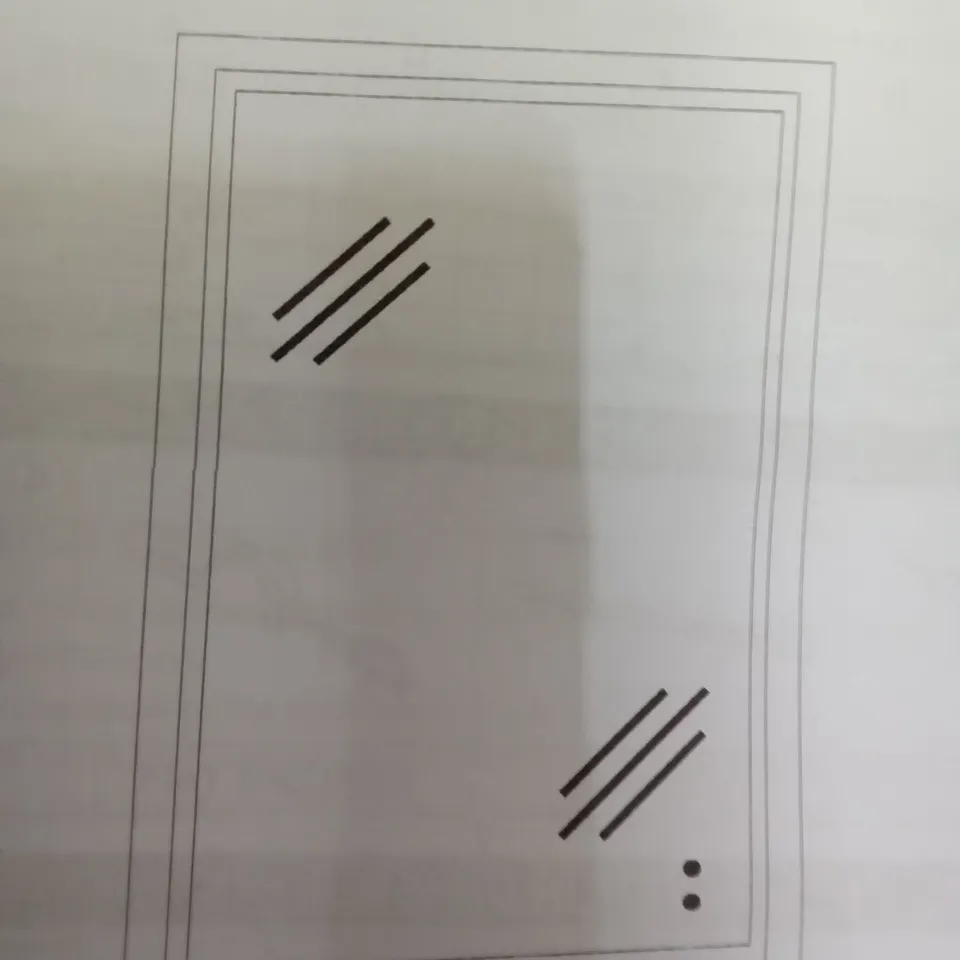 BBE LED LARGE BATHROOM MIRROR WITH WHITE FRAME 