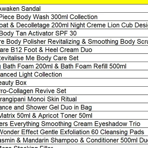 PALLET OF APPROXIMATELY 318 ASSORTED PRODUCTS TO INCLUDE;