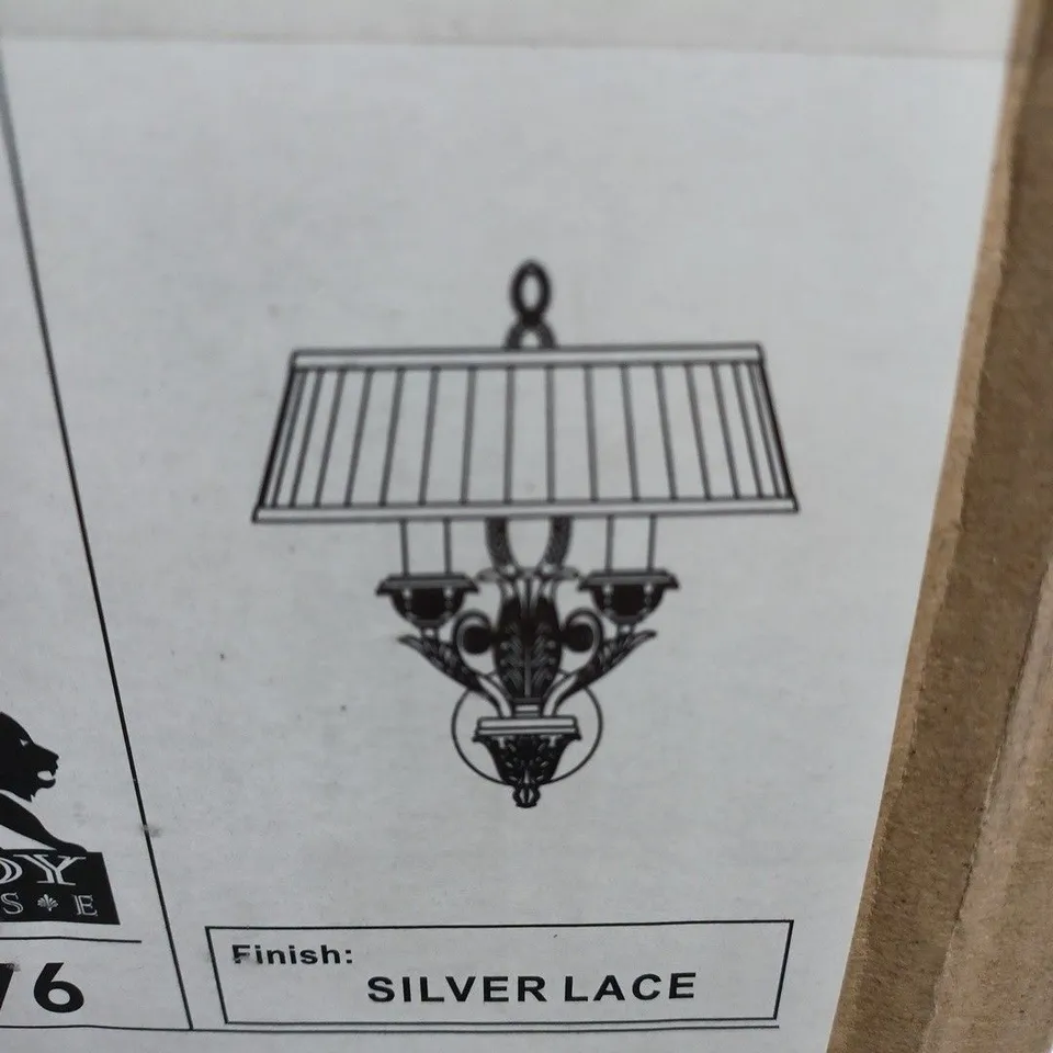 BOXED SAVOY HOUSE APPLIQUES 2 LIGHT CANDLE WALL LIGHT