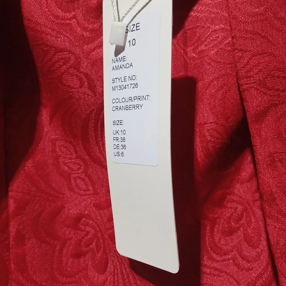 LINDY BOP AMANDA CRANBERRY DRESS (M1304176) - UK 10