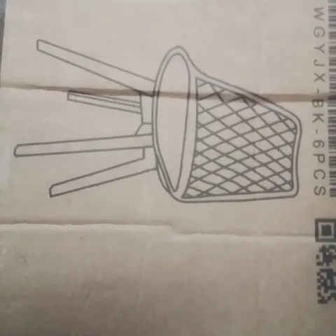 BOXED SET OF 6 DINING CHAIRS NORDIC STYLE DINING CHAIRS