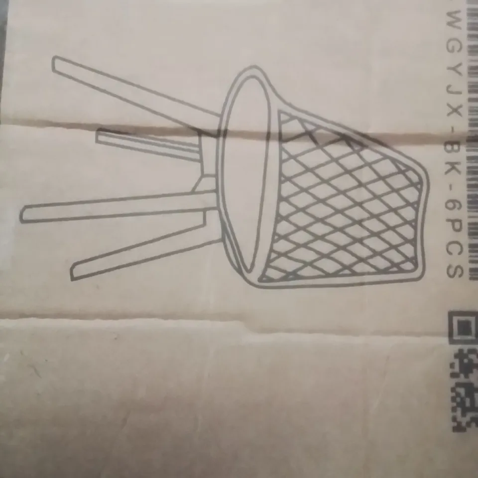 BOXED SET OF 6 DINING CHAIRS NORDIC STYLE DINING CHAIRS