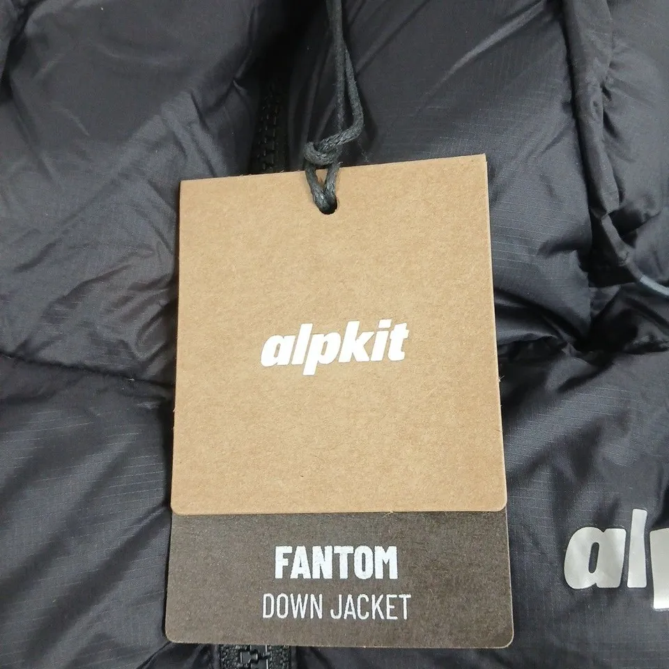 ALPKIT FANTOM DOWN JACKET – MEN'S, BLACK, UK MEDIUM