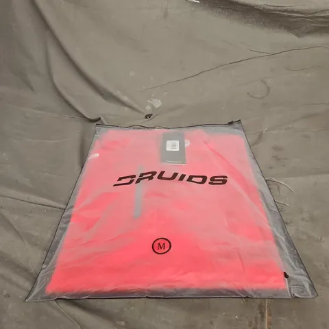 DRUIDS MENS ULTRA BLEND 1/4 ZIP UP TOP RED MEDIUM WITH TAGS