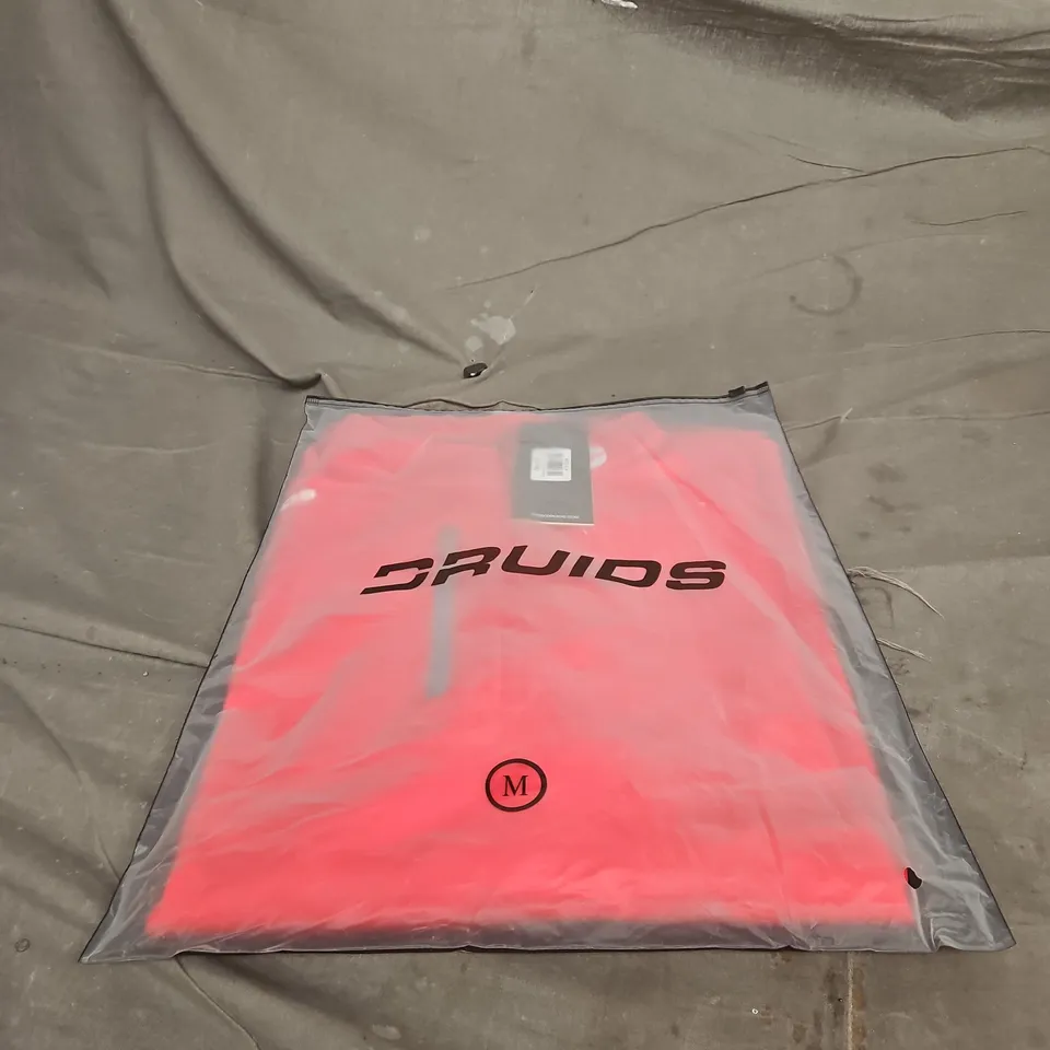 DRUIDS MENS ULTRA BLEND 1/4 ZIP UP TOP RED MEDIUM WITH TAGS