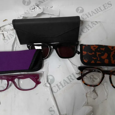 HUMMING BIRD 1 PAIR SUNGLASSES, 2 READER GLASSES CLASSIC