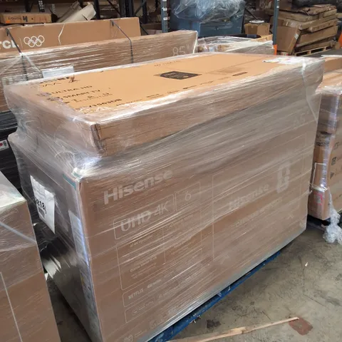 PALLET CONTAINING 9 ASSORTED DAMAGED TVS