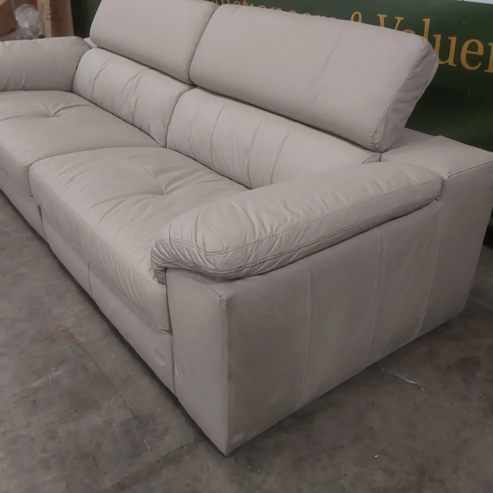 QUALITY DESIGNER BRADY PREMIUM LEATHER 4 SEATER SOFA