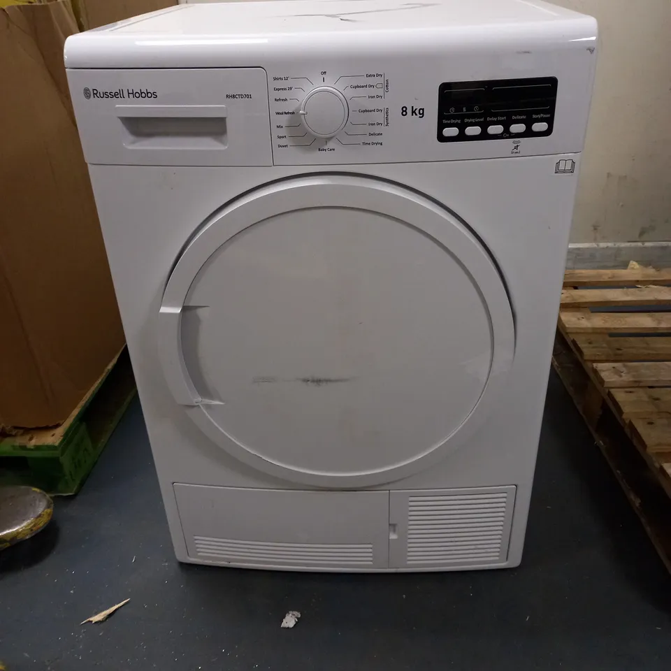 RUSSELL HOBBS RH8CTD701 FREESTANDING CONDENSER DRYER (COLLECTION ONLY)