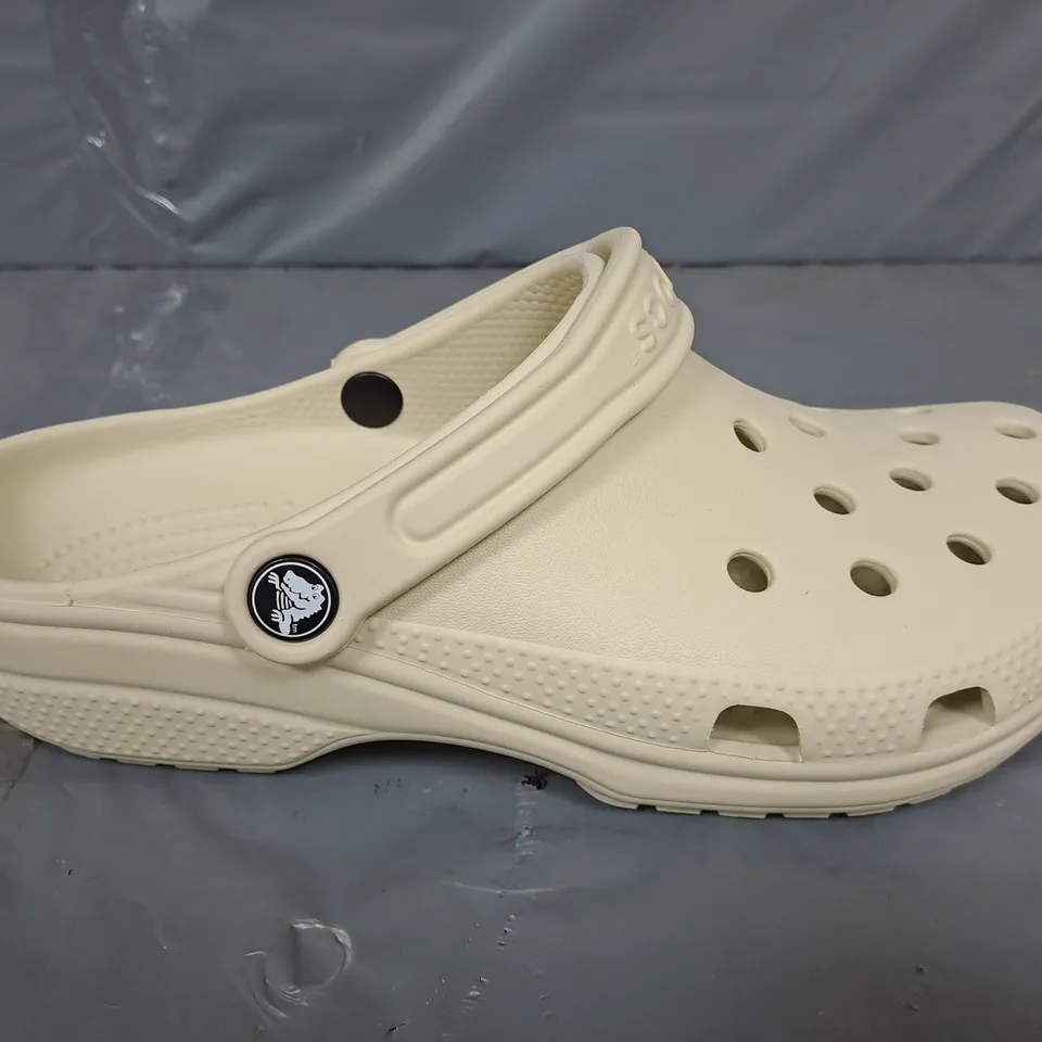 PAIR OF CROCS CLASSIC IN BONE - M7/W9