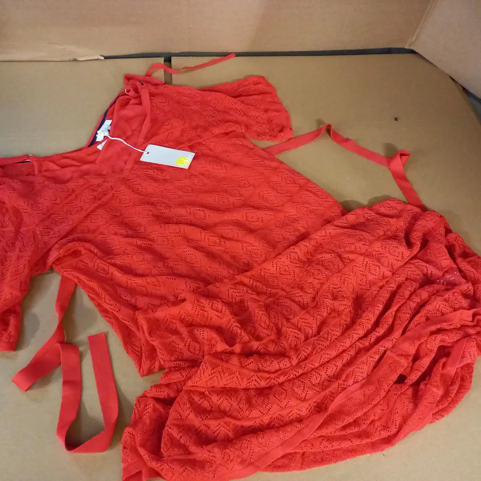 BODEN RED LACE DRESS AND TOP - UK 10