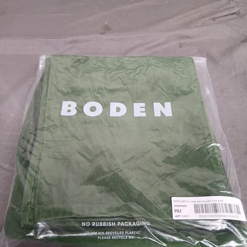 BODEN HIGH RISE STRAIGHT CORD JEANS SIZE 14
