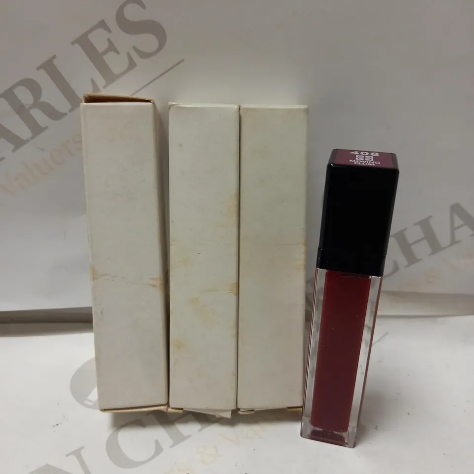 LOT OF 4 X GIVENCHY POP GLOSS - 408 MOVING PLUM