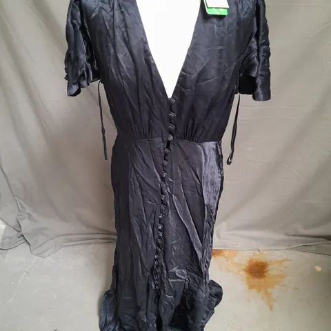 GHOST DELPHINE DRESS IN NAVY SIZE 12