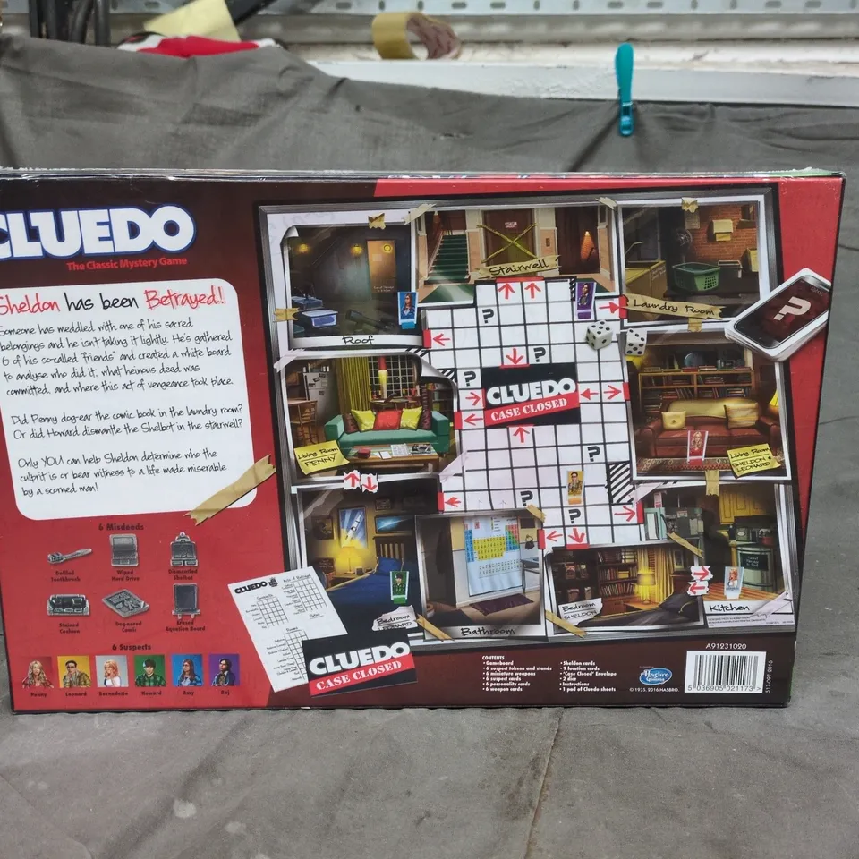 SEALED CLUEDO – THE BIG BANG THEORY EDITION (HASBRO) – THE CLASSIC MYSTERY GAME