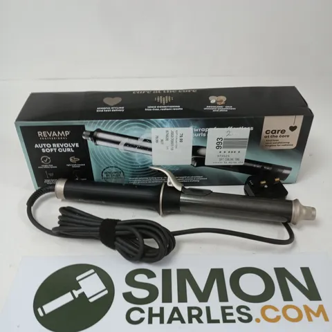 REVAMP PROFESSIONAL AUTO REVOLVE SOFT CURL HAIR STYLING WAND – BOXED