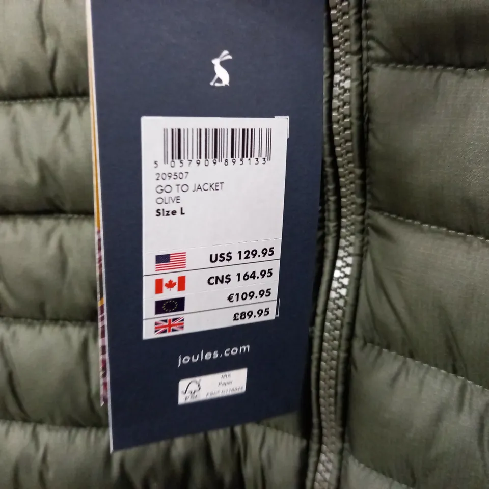 JOULES GO TO JACKET IN OLIVE - L