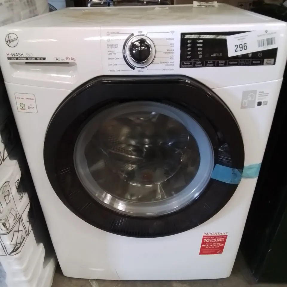 HOOVER H-WASH 350 WHITE-BLACK / 10 KG FREESTANDING WASHING MACHINE