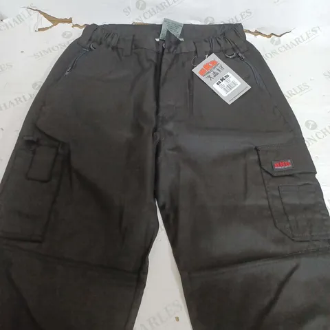 BKS BUILDING KIT SUPPLYS BLACK CARGO PANTS - 34 R