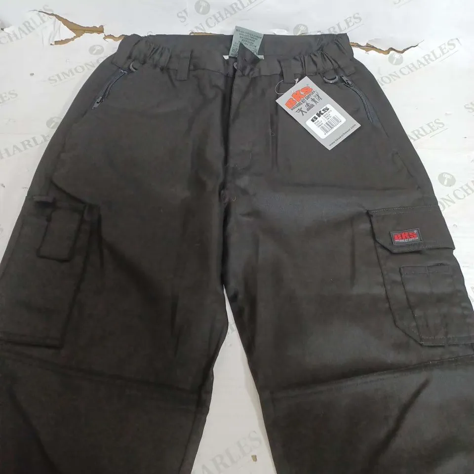 BKS BUILDING KIT SUPPLYS BLACK CARGO PANTS - 34 R