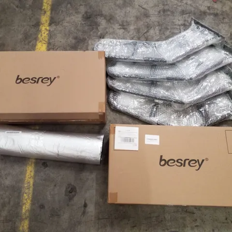 PALLET CONTAINING ASSORTED PRODUCTS INCLUDING BERSEY KIDS SCOOTER, OUTSIDE STEP RAIL, INSULATION SHEET & ROLLATOR