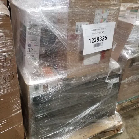PALLET CONTAINING APPROXIMATELY 15 ASSORTED DAMAGED TVS