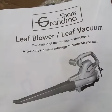 BOXED LEAF BLOWER/VACUUM 