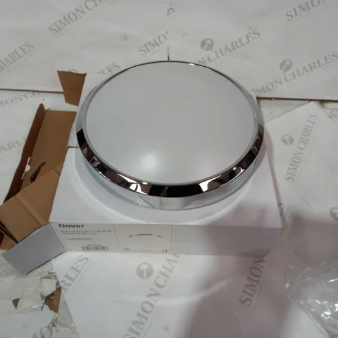 BOXED DOVER ROUND ACRYLIC FLUSH IP44 - POLISHED CHROME
