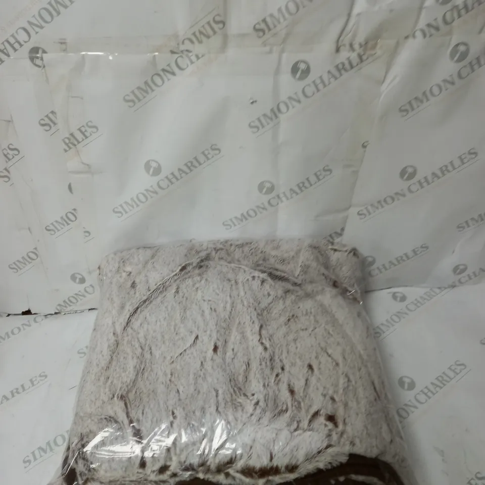 BOXED COZEE HOME LUXURY HEATED BLANKET - NATURAL