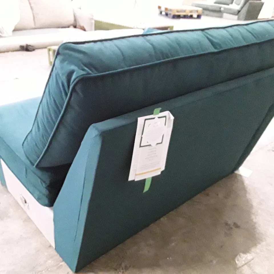 QUALITY DESIGNER STAMFORD SOFA LHF SECTION - TEAL FABRIC