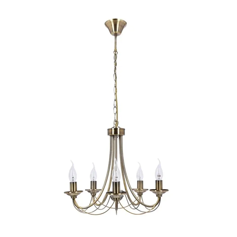 BOXED BINEAU 5-LIGHT CANDLE STYLE CHANDELIER (1 BOX)