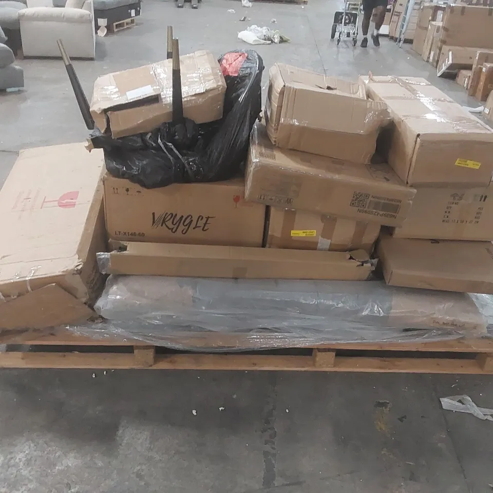 PALLET CONTAINING A LARGE QUANTITY OF ASSORTED FURNITURE PARTS