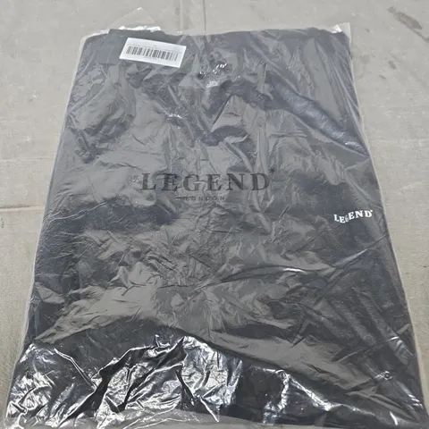 LEGEND LONDON PREMIUM BASICS T-SHIRT WITH LOGO β BLACK β UK SIZE 3XL