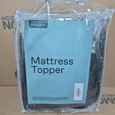 NIAGARA MATTRESS TOPPER IN BLACK – BAMBOO, 90 X 190 CM