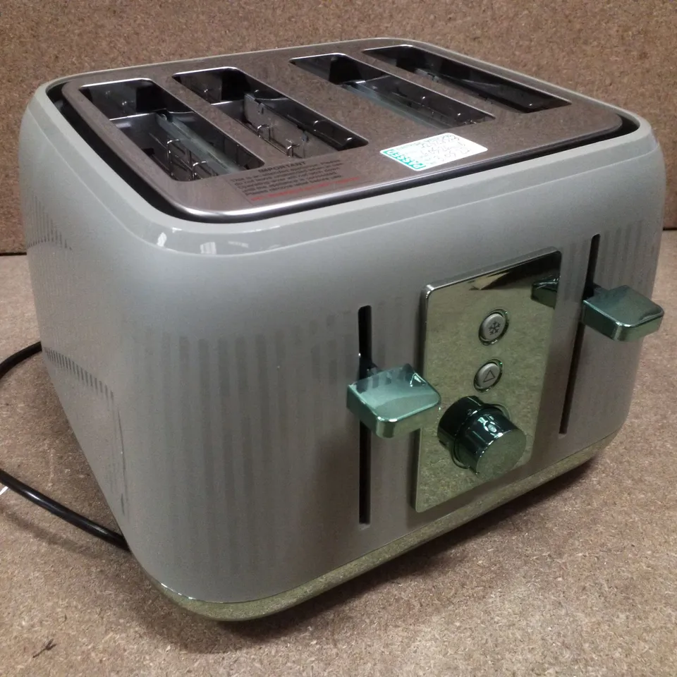 BOXED KENWOOD TFP30.000GN DUSK TOASTER - OLIVE GREEN