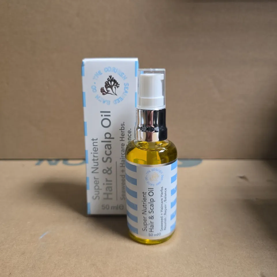 THE CORNISH SEAWEED BATH CO SUPER NUTRIENT HAIR & SCALP OIL – 50ML BOTTLE (BOXED)