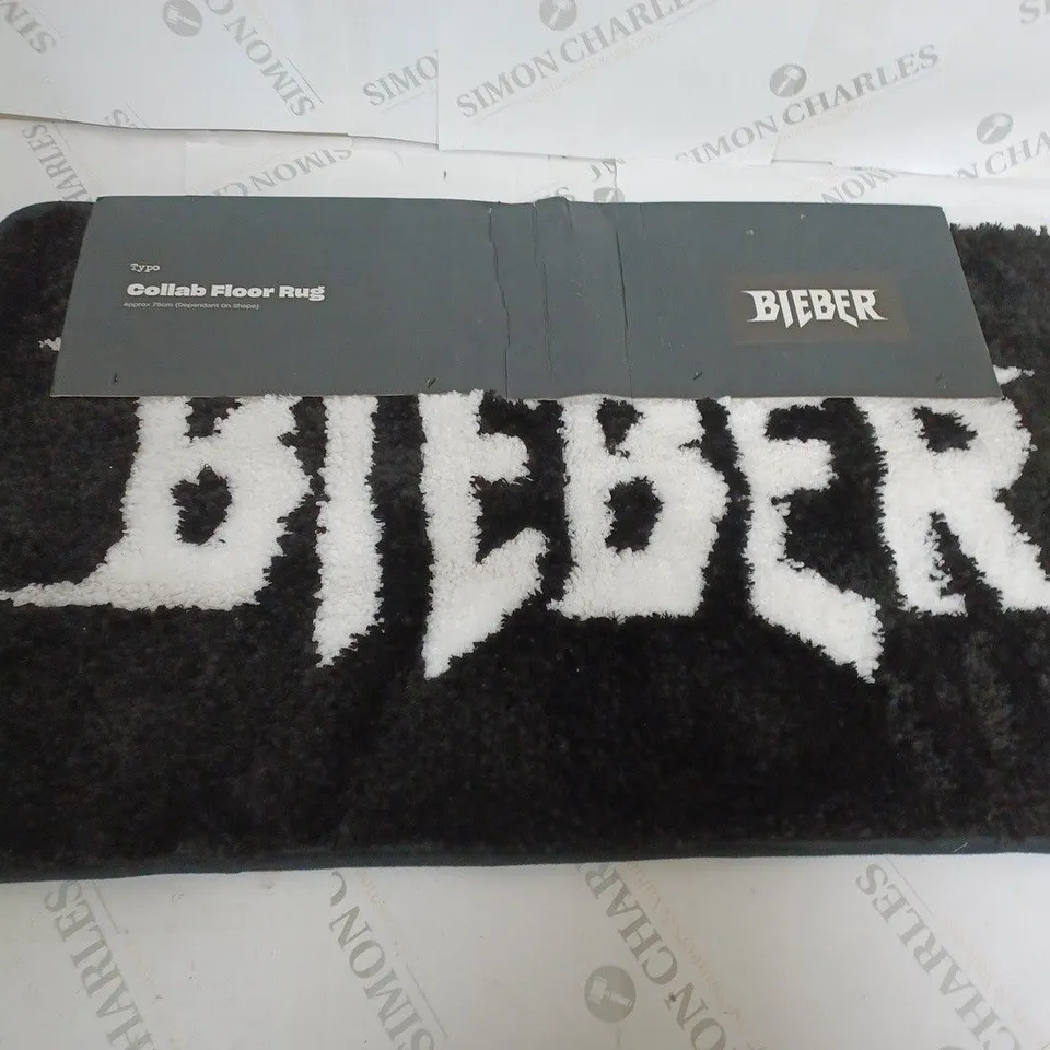TYPO BIEBER COLLAB FLOOR RUG 