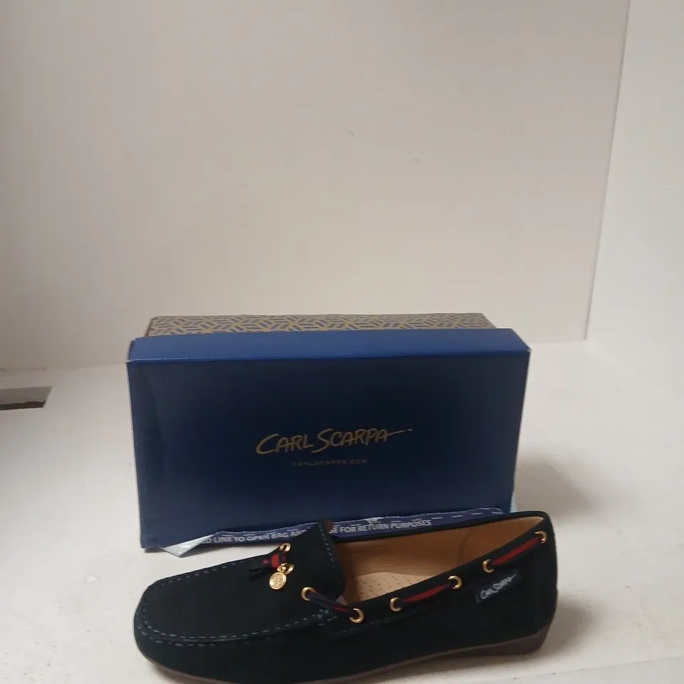 CARL SCARPA FARIS LOAFERS – NEW NAVY WITH NAVY STITCHING, UK 7 (EU 41)