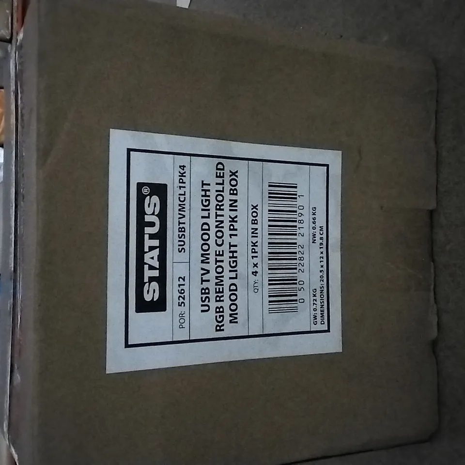 BOXED USB TV REMOTE CONTROLLED LED MOOD LIGHT X4